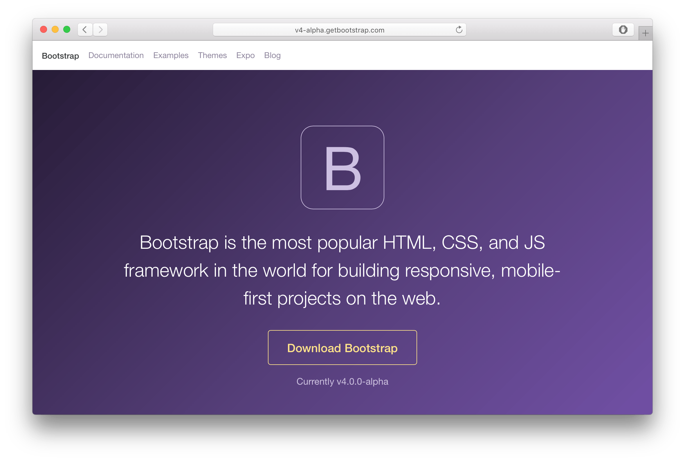 Bootstrap 4 alpha