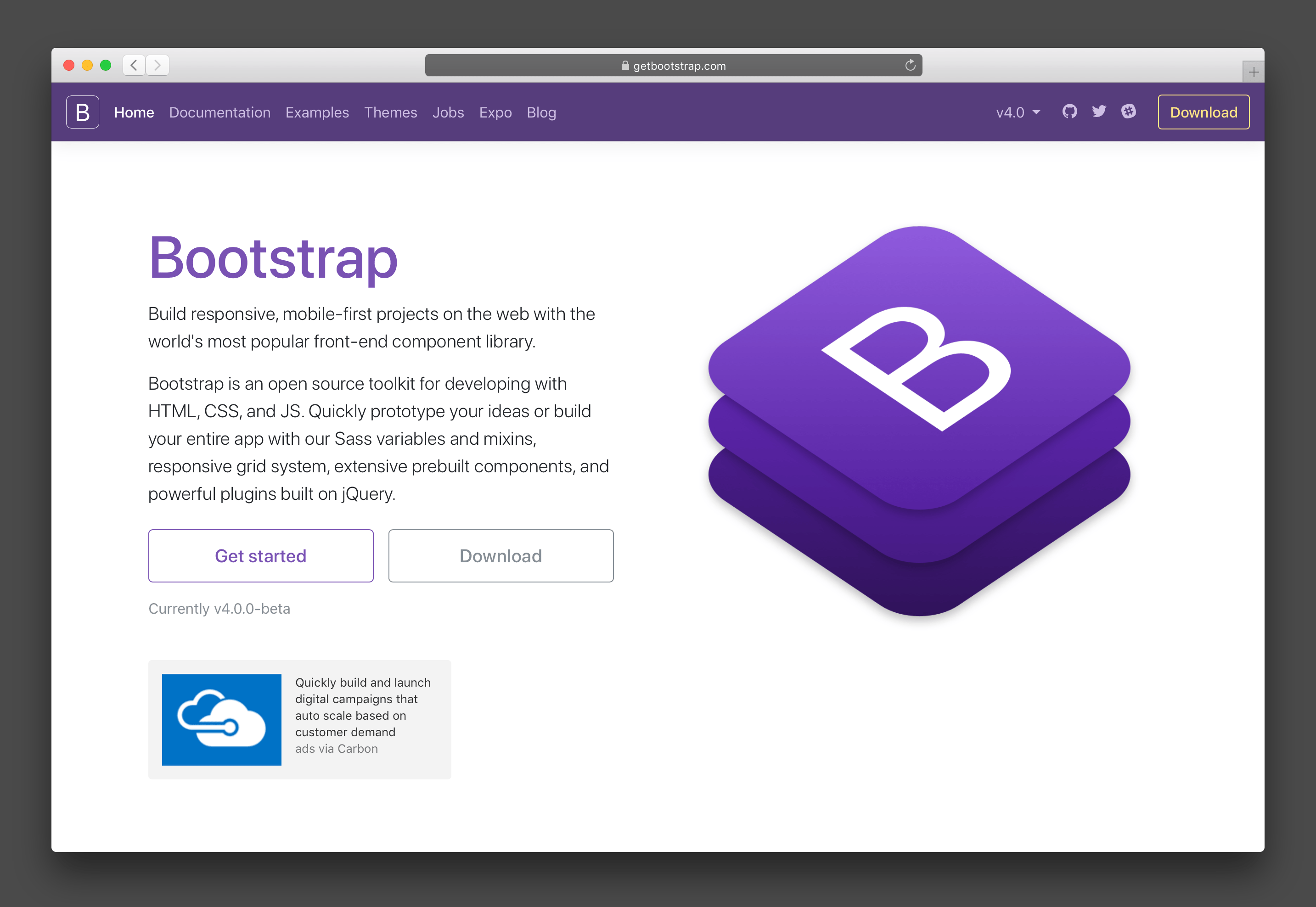 Bootstrap 4 Beta Bootstrap Blog