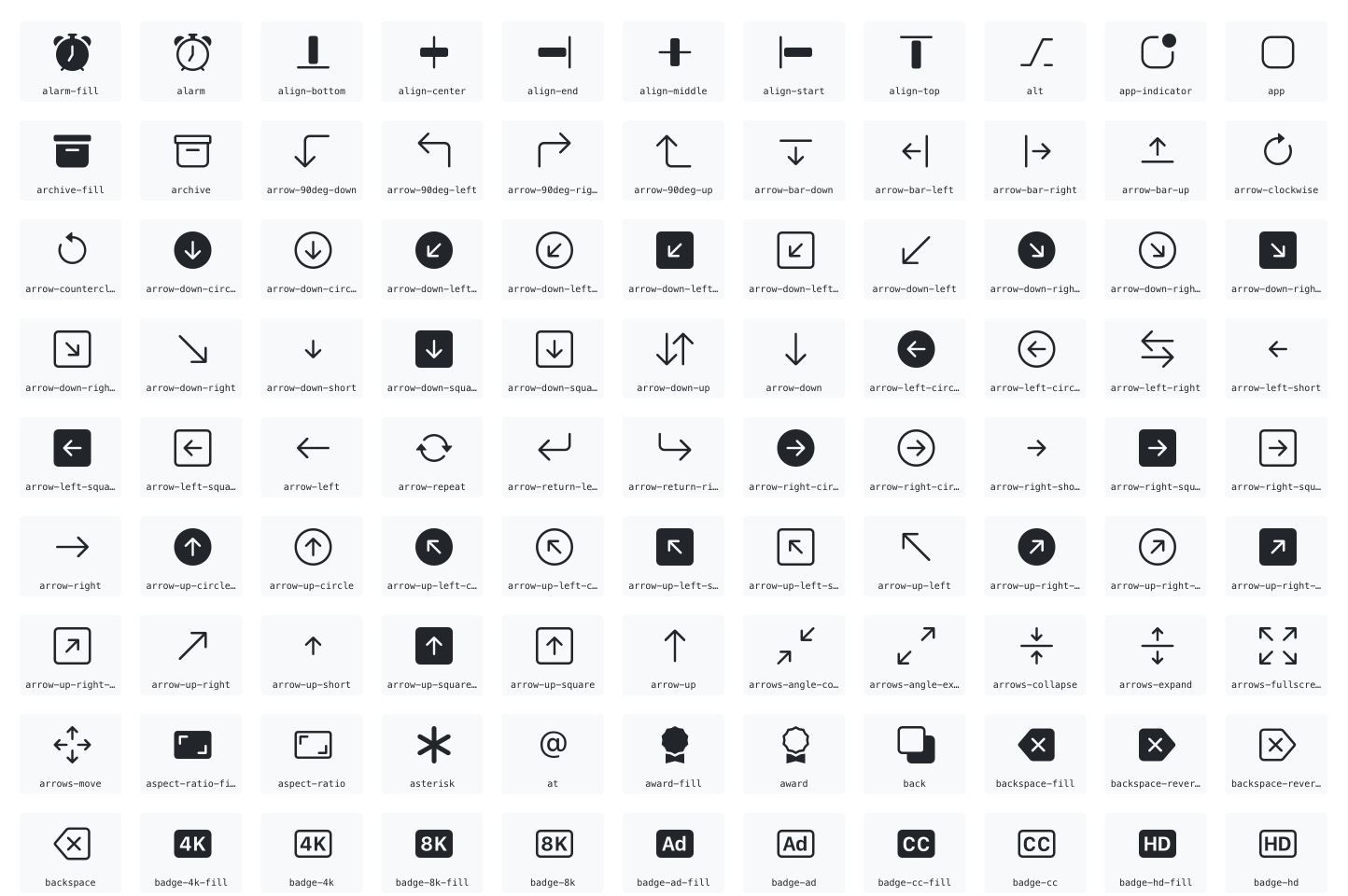 Icon fonts