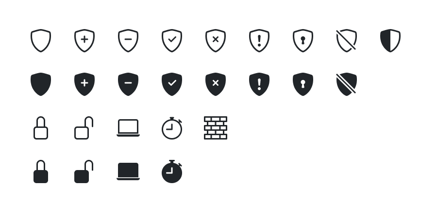 Revised icons