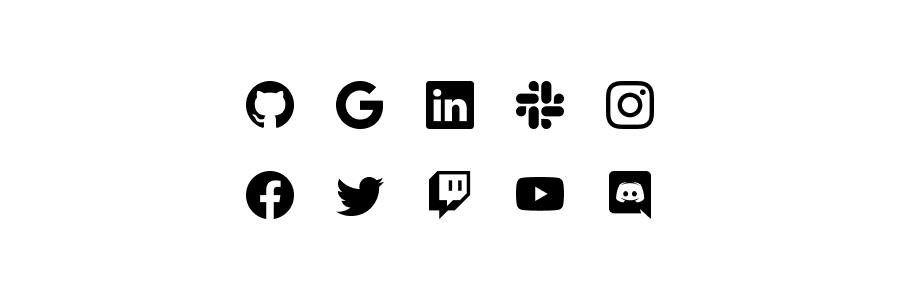 social icons bootstrap