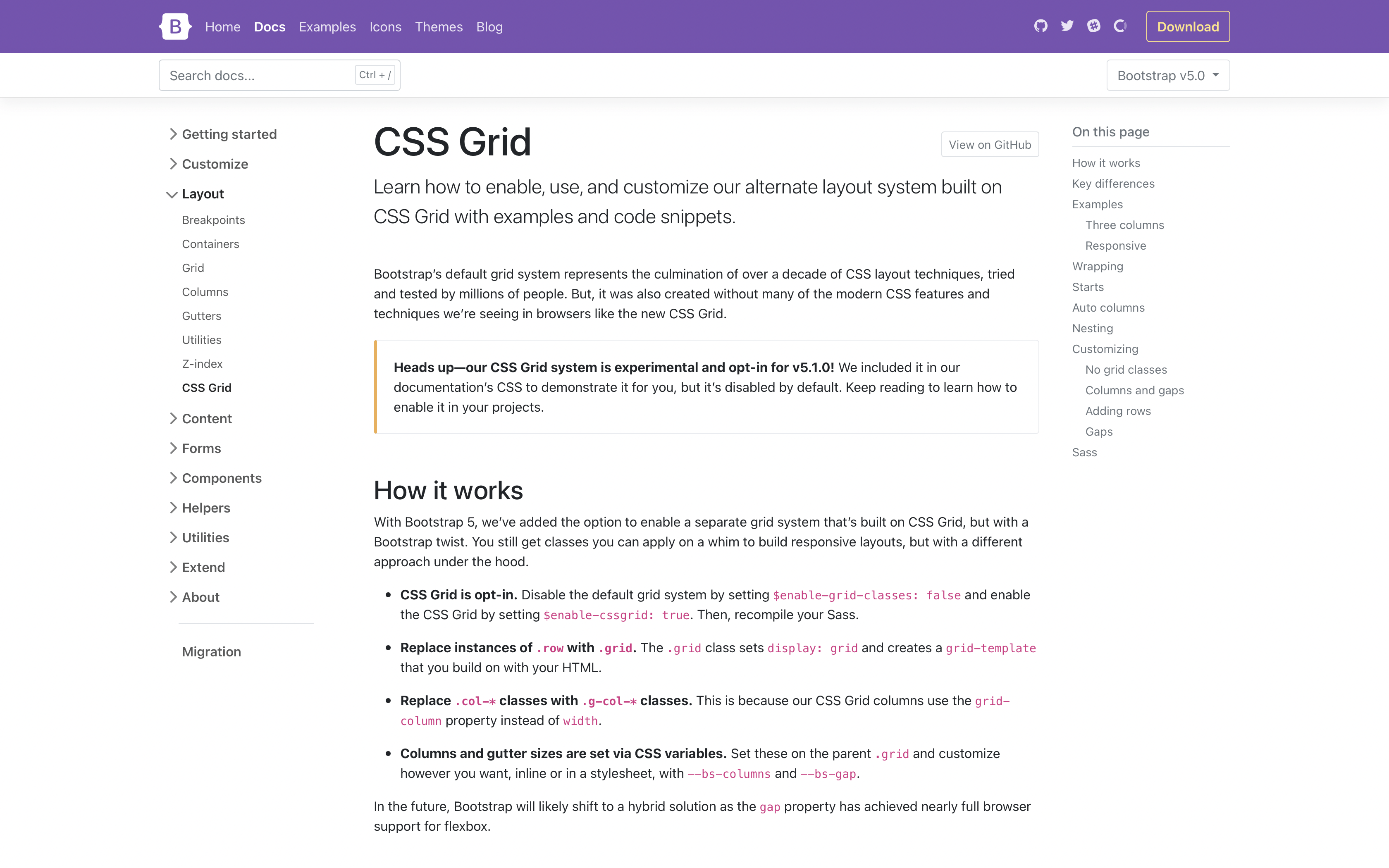 CSS Grid docs