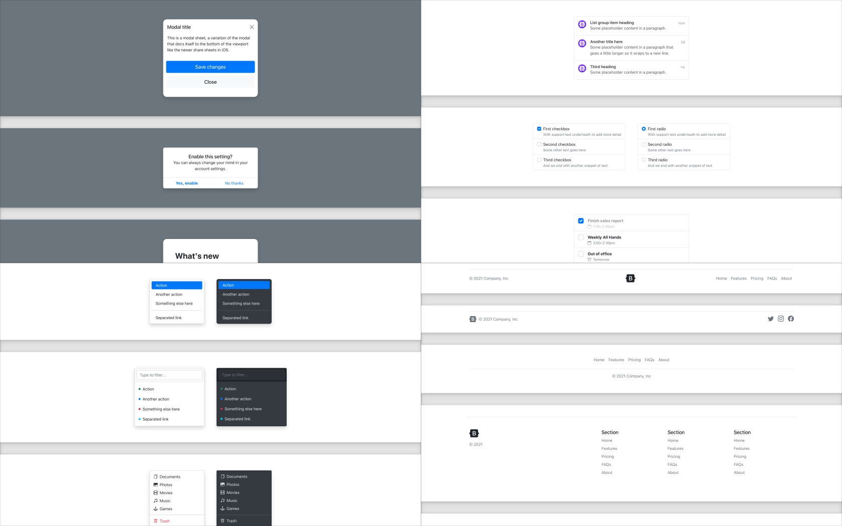 Bootstrap examples