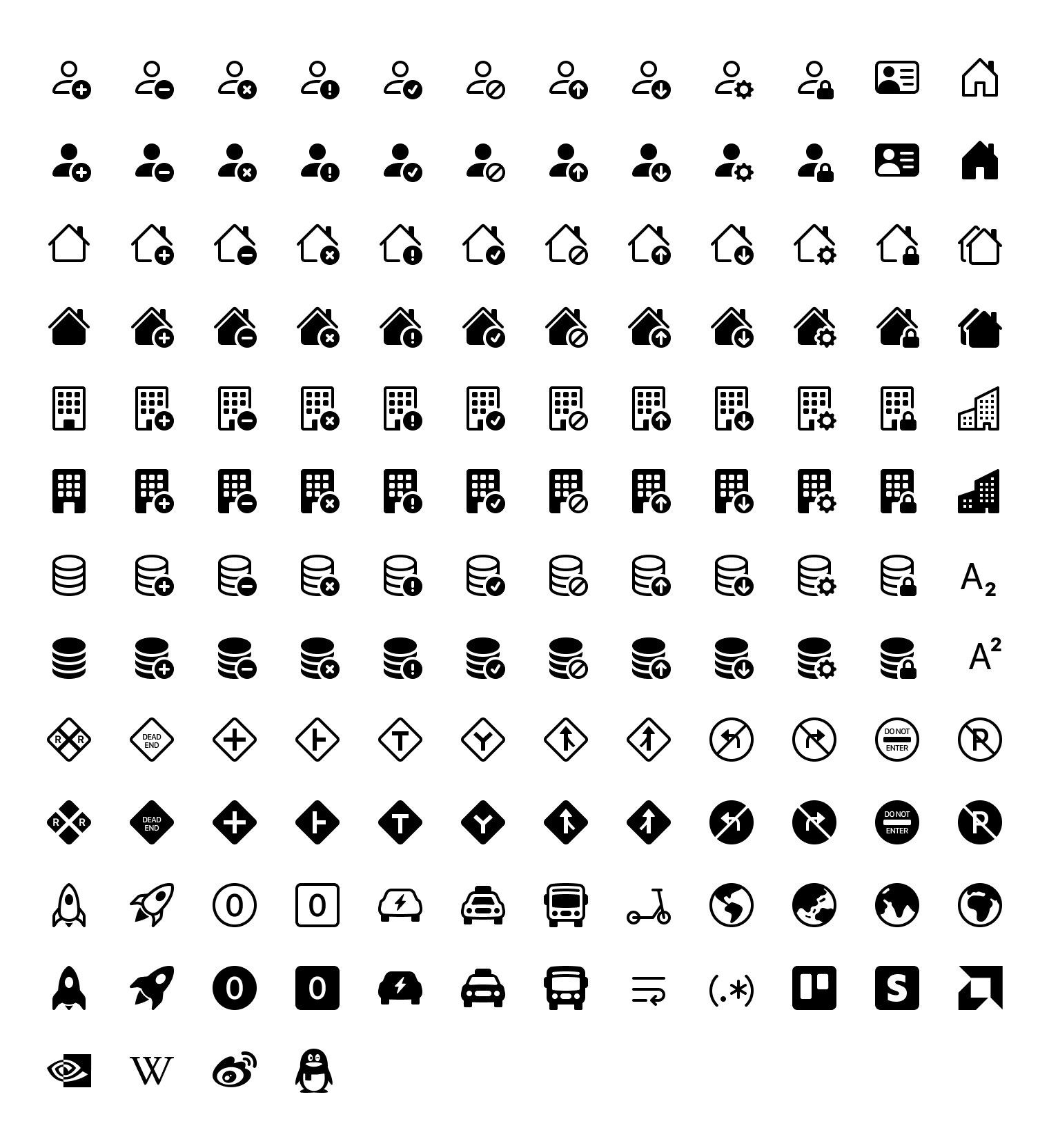 icon symbols white