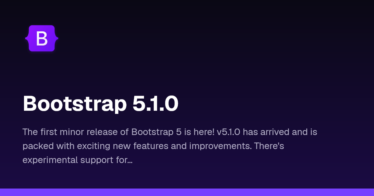 Bootstrap 5.1.0 | Bootstrap Blog